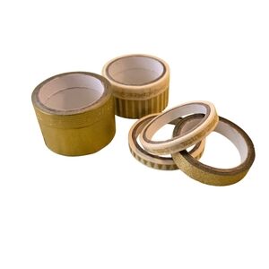 3 for $5 x7 Rolls Gold Decorative Washi Tape Set